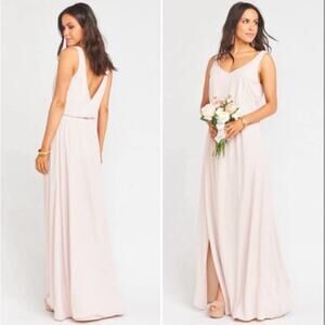 Show Me Your Mumu SMYM Kendall dusty blush maxi dress NEW SMALL
